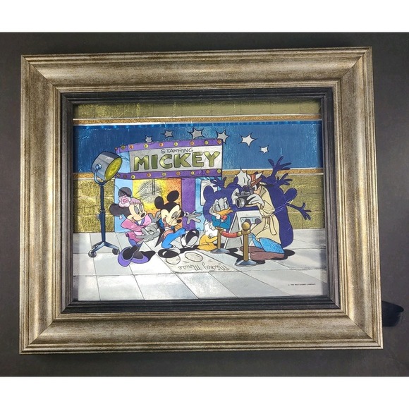 Disney Other - Vintage Disney Dufex Foil Portrait 8x10 Mickey Minnie Donald Goofy Walk of Fame